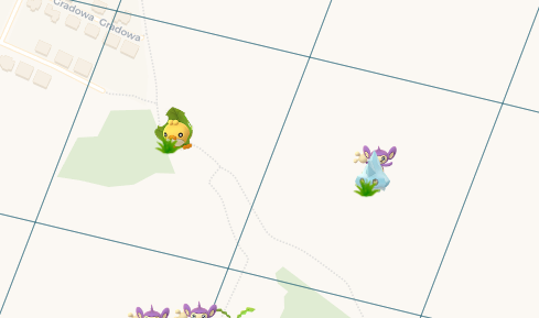 Pokemon z nearby - komórka S2